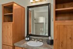 Private master bathroom
